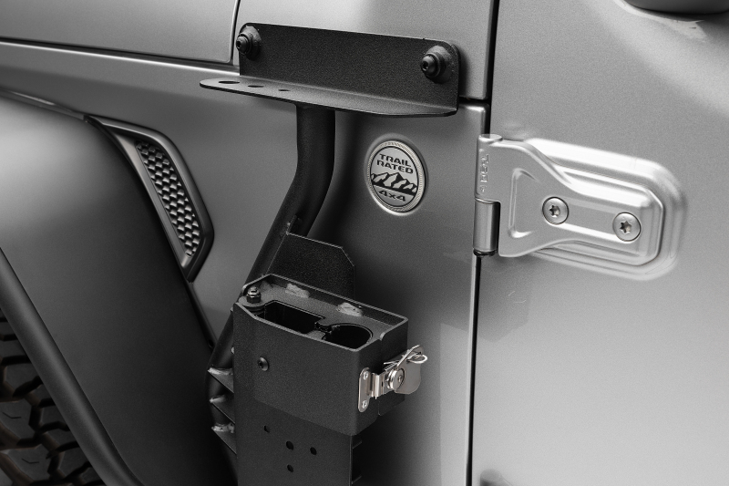 Jeep Wrangler JL Jack Mount - Front - Go Rhino - Textured Black - `18-`24